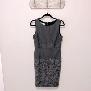 Kelly & Diane Gray Sleeveless Dress, Size 6